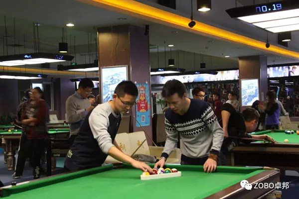 ZOBO反差百科挑战“激情碰撞·情系园区”中关村丰台园第五届台球竞赛